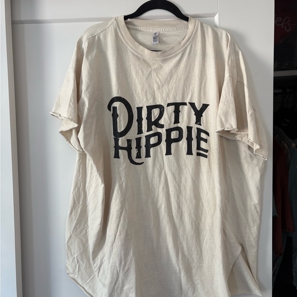 Dirty Hippie Cream Short Sleeve Tee - Picture 1 of 2